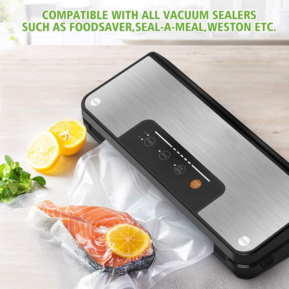  11'' x 150' Vacuum Sealer Roll Keeper with Cutter, Vacuum Sealer  Bags for Food, Food Saver Bags Rolls, BPA Free, Commercial Grade, Great for  Storage, Meal prep and Sous Vide: Home