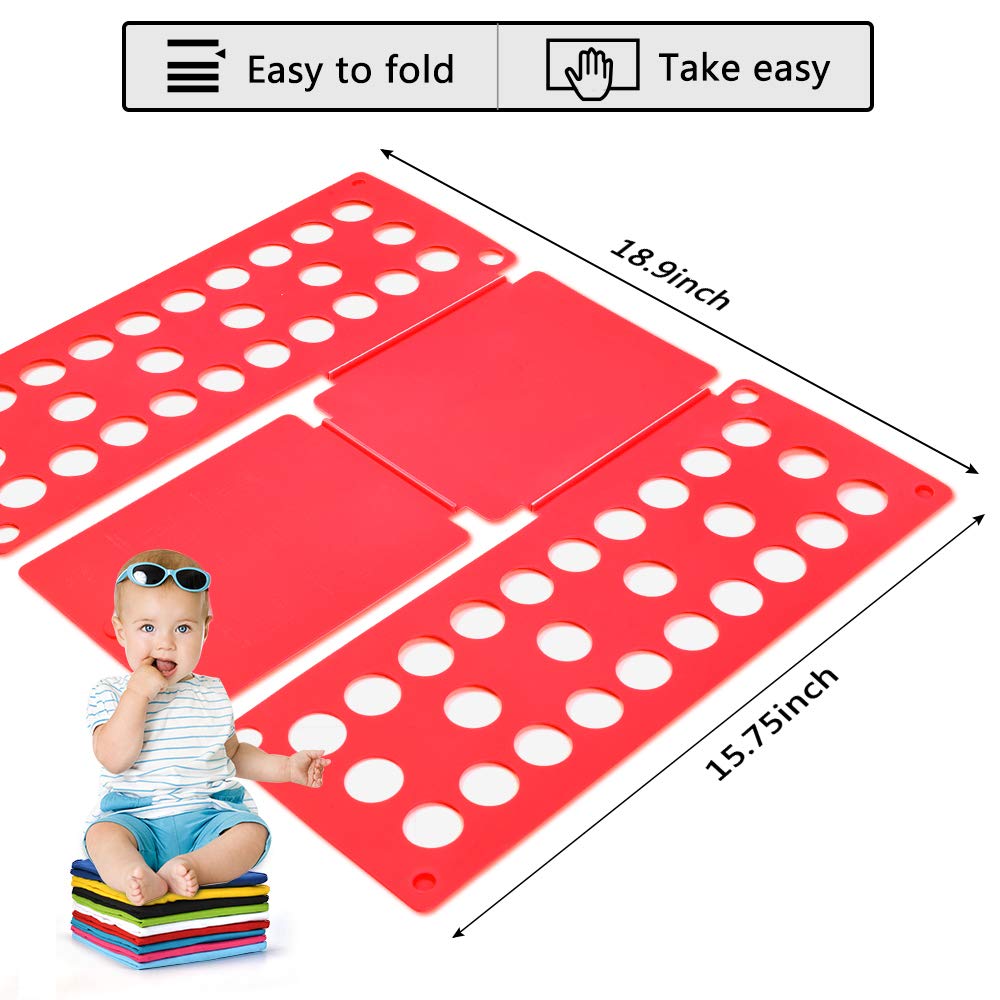 Clothes Folder Magic Folding Board Laundry Organizer T Shirt Fast Flip For  Kids