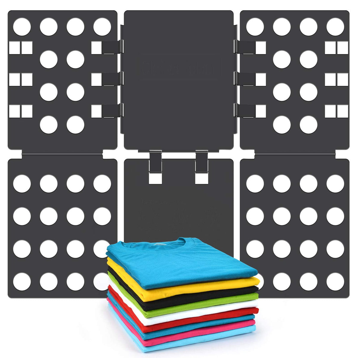 Boxlegend V3 Shirt Folding Board t Shirts Clothes Folder-Solid Color  Upgrade Style Blue