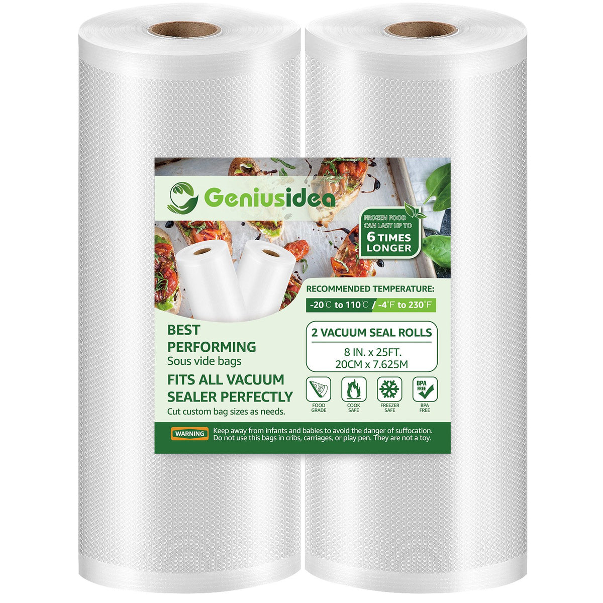 Cabela's Commercial Grade Vacuum Sealer Bag Rolls with Bag Cutter