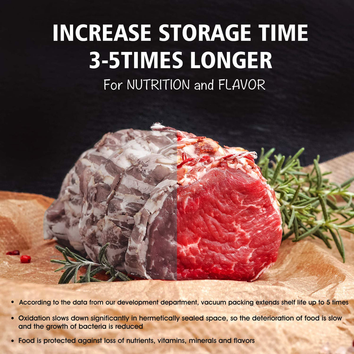 4 Rolls 11 x 25' Vacuum Sealer Bags for Freezer Food Saver, Vacuum Seal  Bags Rolls Food Storage Bags 
