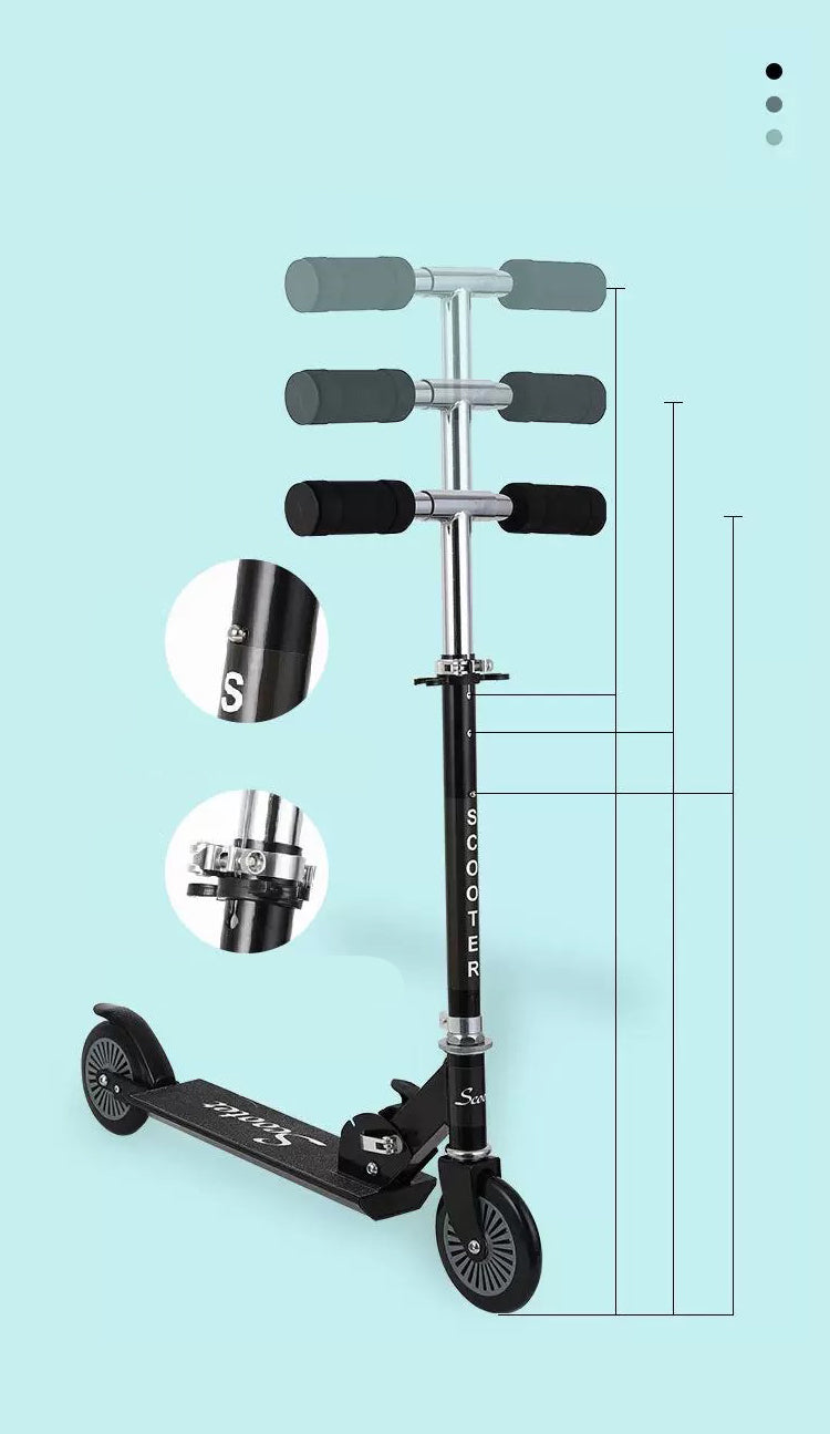 Boxlegend Two Wheel Scooter for Teens, Smooth Gliding Kick Scooter for Adults w/Adjustable Height