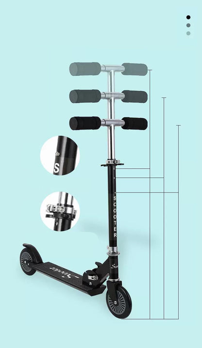 Boxlegend Two Wheel Scooter for Teens, Smooth Gliding Kick Scooter for Adults w/Adjustable Height
