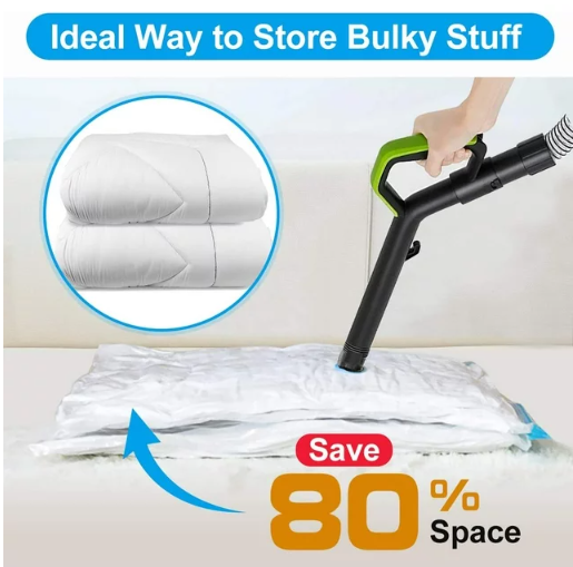 BoxLegend Vacuum Storage Bags with Hand Pump 8 Jumbo 31.5’’x39.37’'