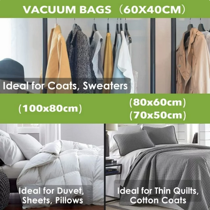 BoxLegend Vacuum Storage Bags with Hand Pump 8 Jumbo 31.5’’x39.37’'