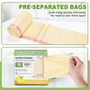 BoxLegend Trash Bags, Ultra Strong 13 Gallon Drawstring Tall Kitchen Garbage Bags, Lemon Scent, 150 Pcs, Light Yellow