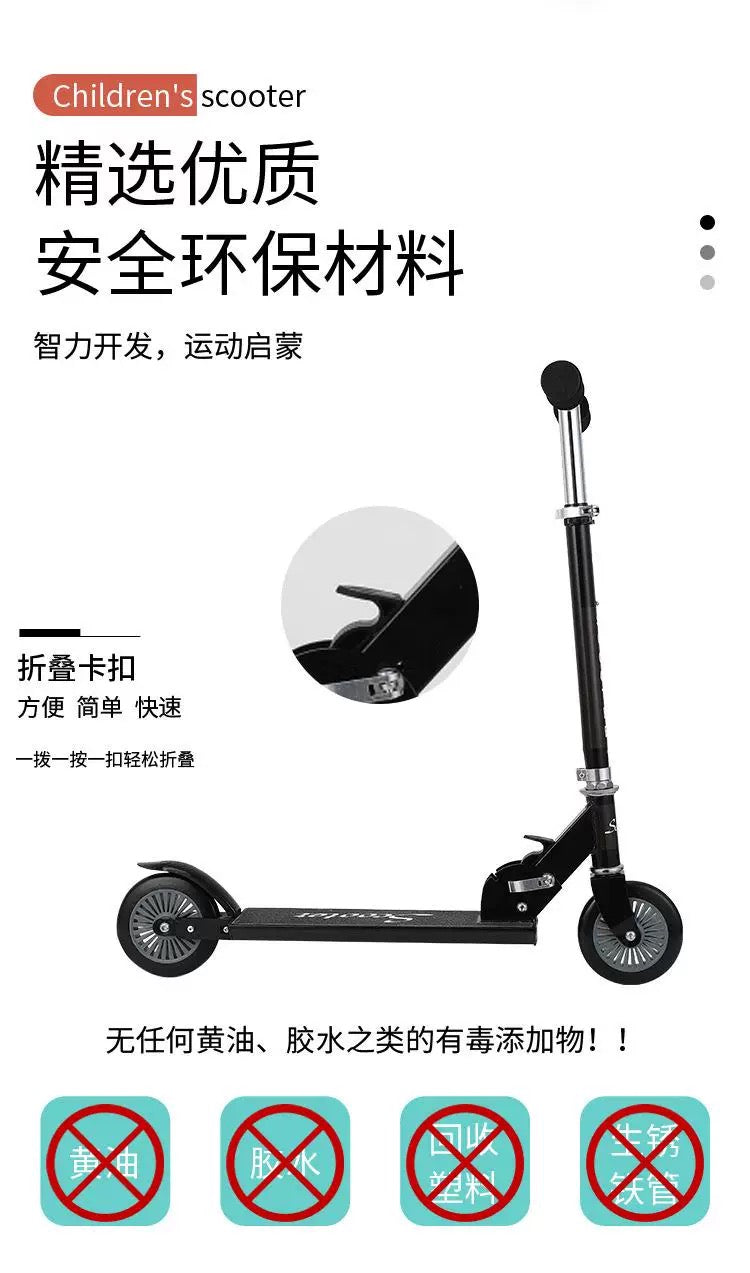 Boxlegend Two Wheel Scooter for Teens, Smooth Gliding Kick Scooter for Adults w/Adjustable Height