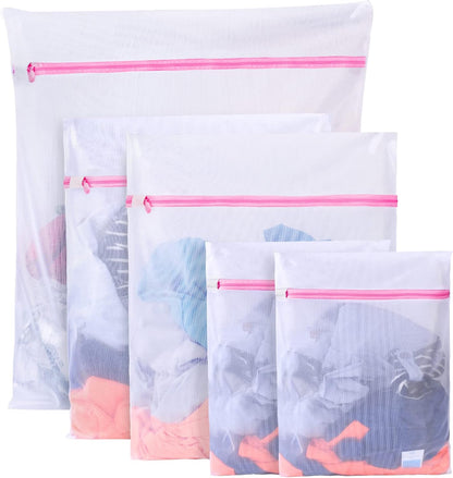 Boxlegend Laundry Net for Washing Machine, Set of 5 - Laundry Bag with Zip Laundry Bag Laundry Bag for Bra, Travel, Shoes, Suitcase, Socks, Underwear, Baby Clothes