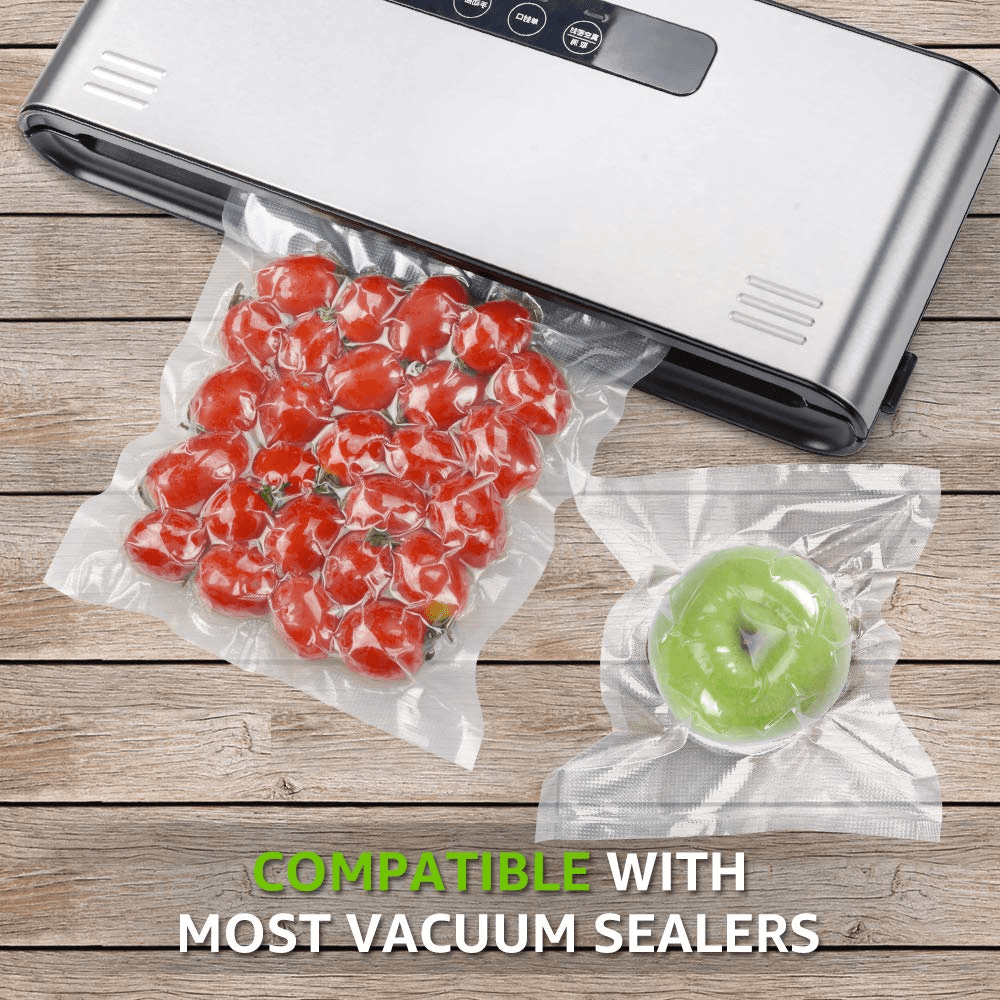 Vac Fresh Food Vacuum Sealer Rolls (11 x 50', 1 Roll), 3.5mil Embossed  Food Storage Bags, Vacuum Seal Bags for Meal Prep, Sous Vide Bags for  Cooking
