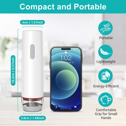 Compact Vacuum Sealer for Food (Powerful Handheld Vacuum Sealer Machine + 20 Reusable Vacuum Bags)