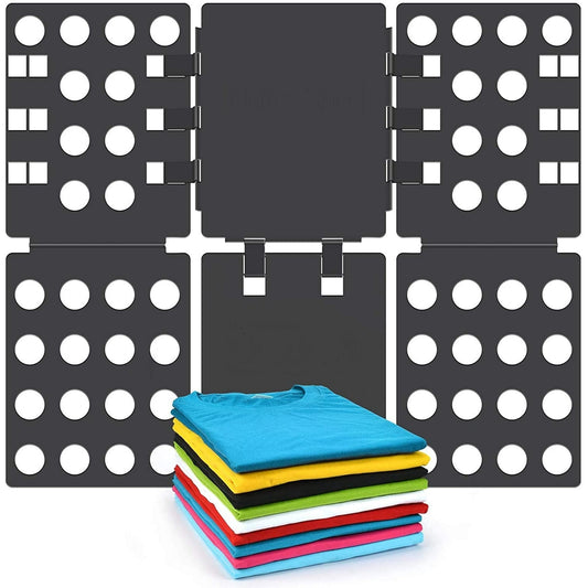 BoxLegend T shirt Folding Board, Clothes Folder Laundry Organizer, Easy and Fast to Fold Clothes, V1 Black