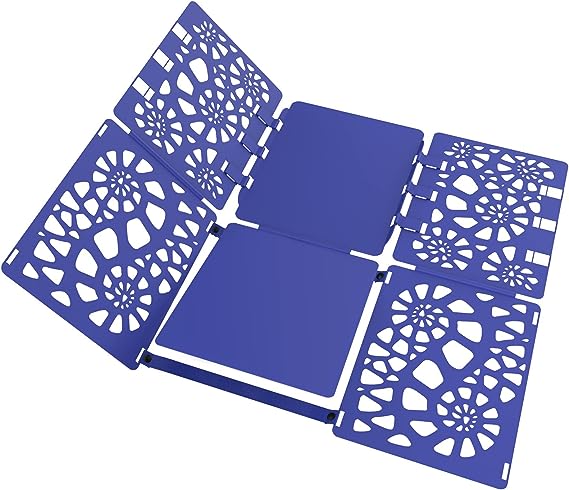Boxlegend V2-Plus Tshirt Folder Easy and Fast to Fold Clothes for Adult and Kids Blue
