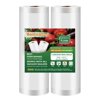 Vacuum Sealer Bags, 2 Rolls 8''x16' Seal a Meal Bags Food Saver Rolls Food Storage Bags Food Saver Vacuum Heat-Seal Rolls