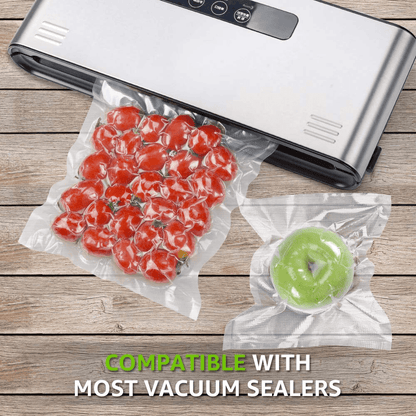 Vacuum Sealer Bags, 2 Rolls 11''x25' Seal a Meal Bags, Food Saver Rolls, Freezer Safe Vacuum Seal Bags